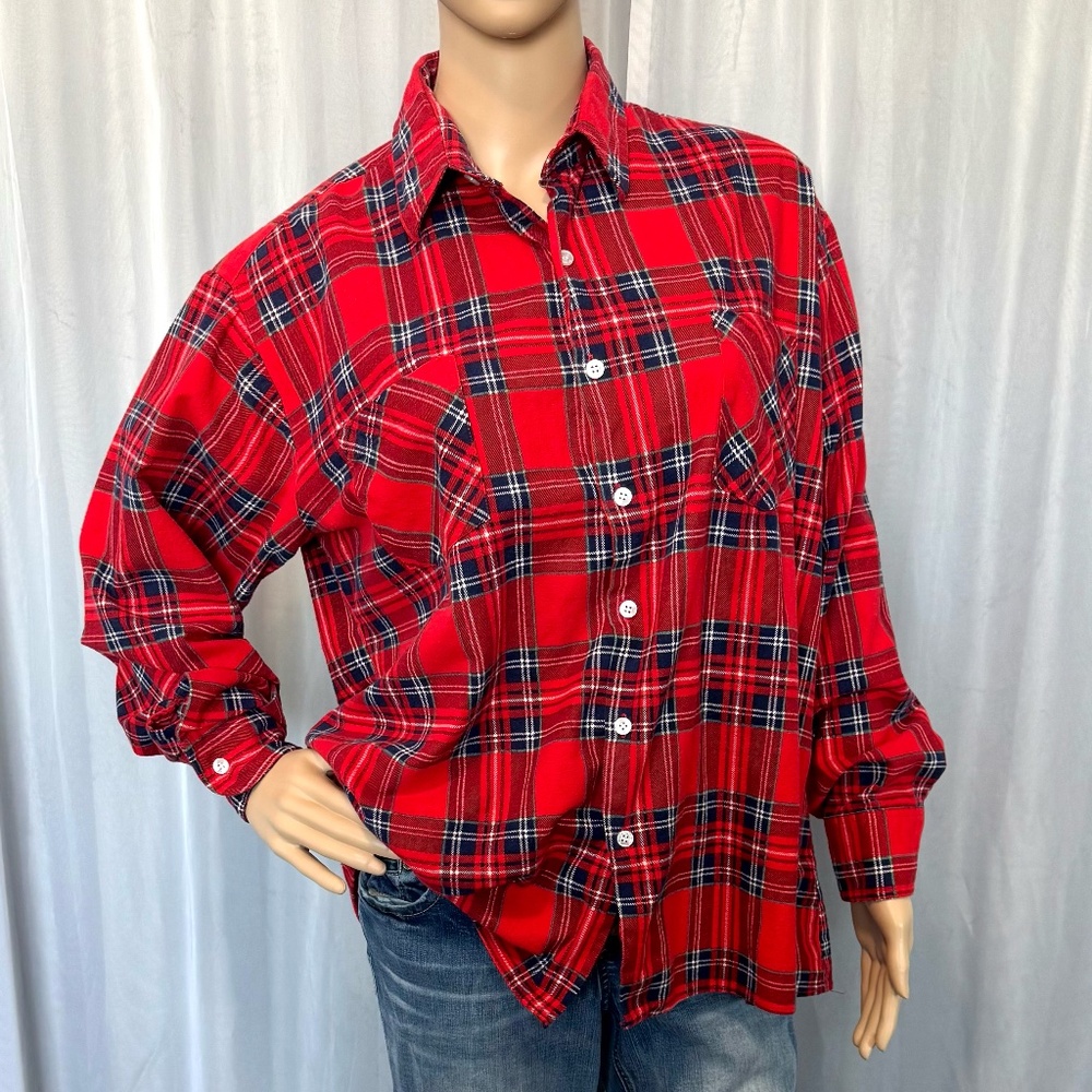 THE KEY CLUB Women’s Flannel Shirt (Size L) - Picture 2 of 14